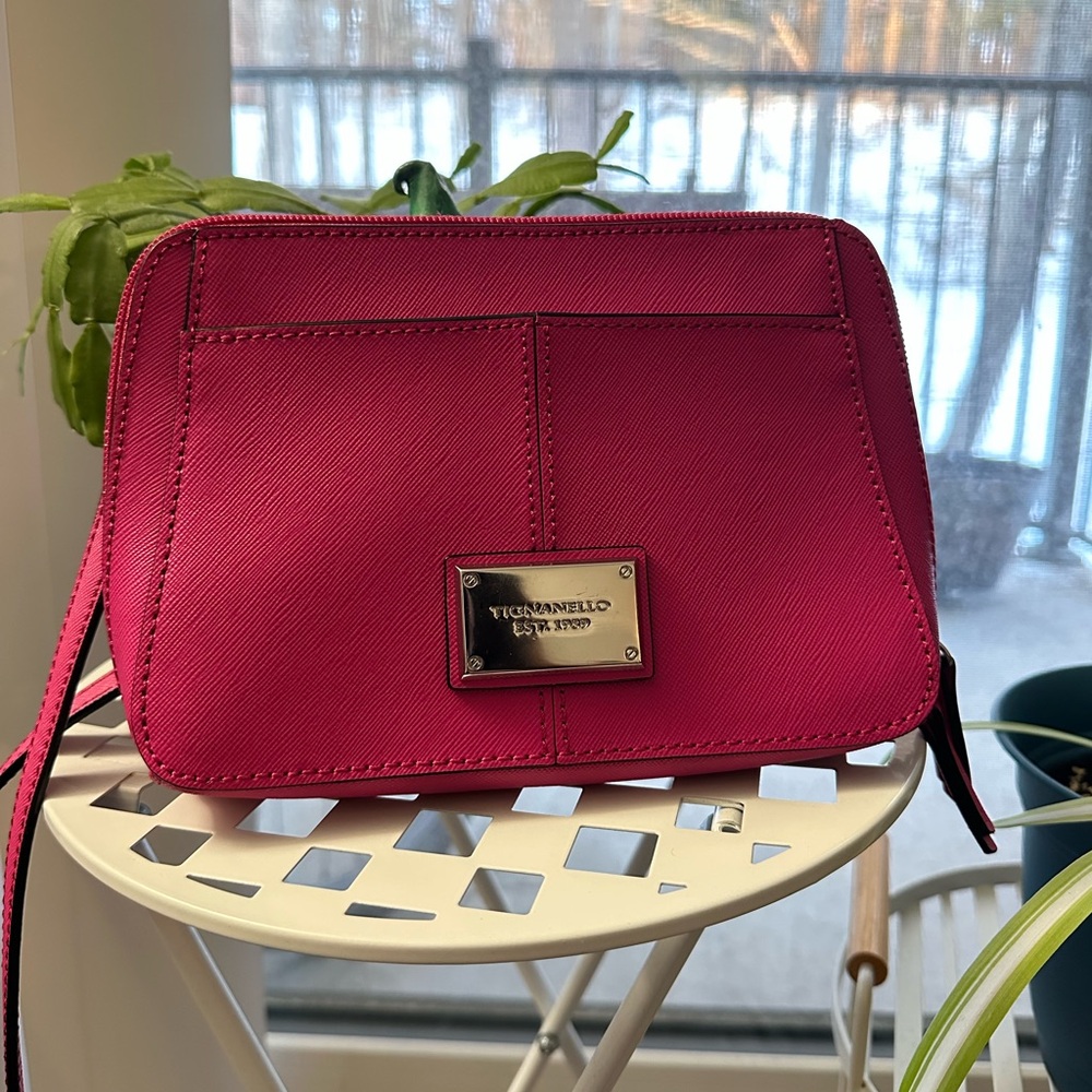 Tignanello vibrant pink crossbody bag